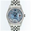 Image 1 : Rolex Stainless Steel Blue MOP Diamond DateJust Men's Watch