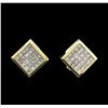 Image 1 : 2.30 ctw Diamond Earrings - 18KT Yellow Gold