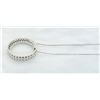 Image 5 : 0.55 ctw Diamond Pendant With Chain - 14KT White Gold