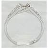 Image 9 : 0.45 ctw Diamond Ring - 18KT White Gold