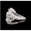 Image 1 : 14KT White Gold 0.71 ctw Diamond Ring
