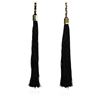 Image 2 : Double Silk Tassel Braided Necklace - Gold Plated