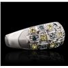 Image 1 : 14KT White Gold 0.90 ctw Diamond Ring