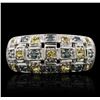 Image 2 : 14KT White Gold 0.90 ctw Diamond Ring