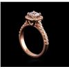 Image 4 : 0.75 ctw Diamond Ring - 14KT Rose Gold