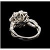 Image 3 : 14KT White Gold 1.37 ctw Diamond Ring