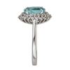 Image 2 : 2.16 ctw Paraiba Tourmaline and Diamond Ring - 18KT White Gold