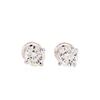 Image 1 : 1.07 ctw Diamond Stud Earrings - 14KT White Gold