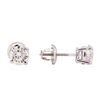 Image 2 : 1.07 ctw Diamond Stud Earrings - 14KT White Gold