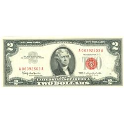 1963 $2 Choice Circulated Red Seal Note