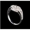 Image 4 : 14KT White Gold 1.16 ctw Diamond Ring