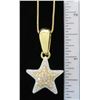 Image 6 : 0.75 ctw Designer Diamond Pendant With Chain - 18KT and 14KT Gold