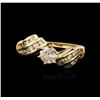 Image 2 : 14KT Yellow Gold 0.75 ctw Diamond Ring