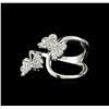 Image 1 : 0.37 ctw Diamond Ring - 14KT White Gold