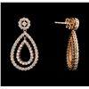 Image 2 : 1.51 ctw Diamond Earrings - 14KT Rose Gold