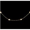 Image 1 : 14KT Yellow Gold 0.99 ctw Diamond Necklace