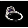 Image 3 : 14KT White Gold 2.36 ctw Tanzanite and Diamond Ring