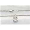 Image 4 : 0.55 ctw Diamond Pendant - 14KT White Gold