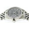 Image 2 : Rolex Stainless Steel Meteorite Diamond Emerald DateJust Men's Watch