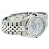 Image 7 : Rolex Stainless Steel Meteorite Diamond Emerald DateJust Men's Watch