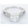 Image 4 : 1.29 ctw Certified Diamond Ring - 14KT White Gold