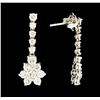 Image 2 : 1.78 ctw Diamond Earrings - 14KT White Gold