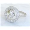 Image 2 : 0.80 ctw Vintage Diamond Ring - Platinum
