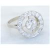 Image 3 : 0.80 ctw Vintage Diamond Ring - Platinum