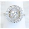 Image 8 : 0.80 ctw Vintage Diamond Ring - Platinum