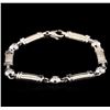 Image 1 : 0.70 ctw Diamond Bracelet - 14KT White Gold