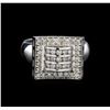 Image 2 : 0.72 ctw Diamond Ring - 14KT White Gold