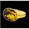 Image 1 : 14.85 ctw Citrine Ring - 18KT Yellow Gold