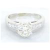 Image 1 : 1.10 ctw Diamond Ring - 14KT White Gold