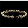 Image 3 : 3.50 ctw Diamond Bracelet - 14KT White and Yellow Gold