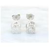 Image 1 : 0.90 ctw Diamond Stud Earrings - 14KT White Gold