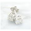 Image 7 : 0.90 ctw Diamond Stud Earrings - 14KT White Gold