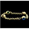 Image 2 : 14KT Yellow Gold Evil Eye Bracelet