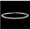 Image 1 : 14KT White Gold 2.06 ctw Diamond Bangle Bracelet