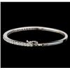 Image 2 : 14KT White Gold 2.06 ctw Diamond Bangle Bracelet