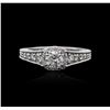 Image 2 : 14KT White Gold 1.22 ctw Diamond Ring