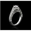 Image 3 : 14KT White Gold 1.22 ctw Diamond Ring