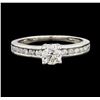 Image 2 : 0.70 ctw Diamond Ring - 14KT White Gold