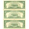 Image 2 : 1963 $5 VG/XF Red Seal Note Lot of 3