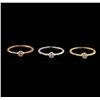 Image 1 : 0.49 ctw Diamond Ring Set - 14KT Tri Color Gold