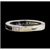 Image 3 : 0.40 ctw Sapphire and Diamond Ring - 14KT White Gold