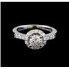 Image 2 : 1.10 ctw Diamond Ring - 14KT White Gold