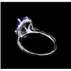 Image 3 : 2.60 ctw Tanzanite and Diamond Ring - 14KT White Gold