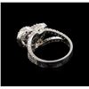 Image 3 : 14KT White Gold 1.01 ctw Diamond Ring