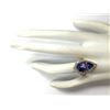 Image 4 : 8.16CTW Natural Blue Tanzanite And Diamond Ring 14K Solid Yellow Gold