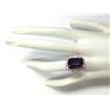 Image 4 : 8.37CTW Natural Amethyst And Diamond Ring In 14K Solid Rose Gold